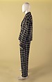 Ensemble, John Galliano (founded 1984), (a) wool, synthetic, mohair, wood; (b) wool, synthetic, mohair, British